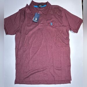 U.S. Polo Assn. Men's Polo Shirt Size XL Red Burgundy